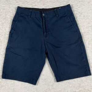 Volcom | Men’s Navy Chino Shorts | Size 32 | Flat-Front Style